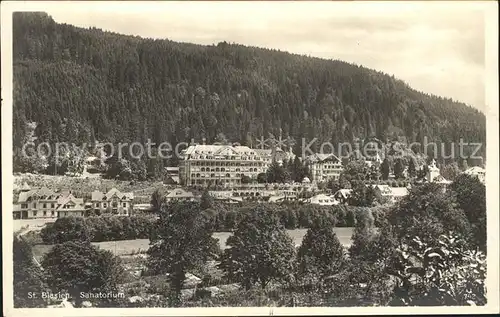 St Blasien Sanatorium Kat. St. Blasien