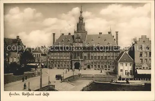 Emden Ostfriesland Rathaus mit Delft Kat. Emden