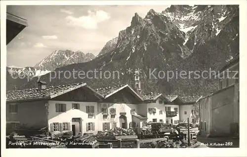 Mittenwald Karwendel Tirol Dorfpartie Kat. Schwaz