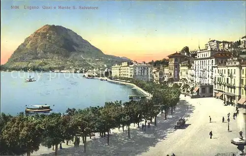 Lugano TI Quai e Monte San Salvatore / Lugano /Bz. Lugano City