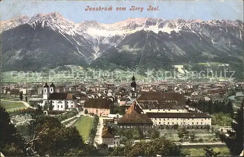 Innsbruck Panorama vom Berg Isel Kat. Innsbruck