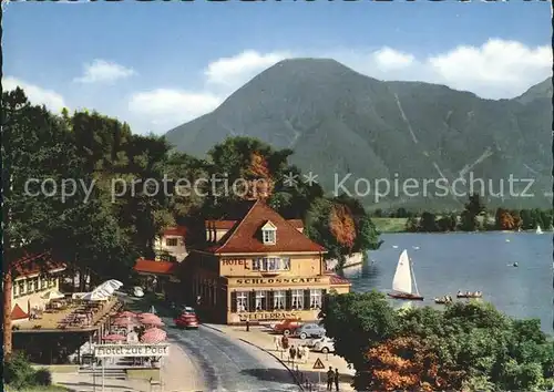 Tegernsee Seehotel Alte Post und Schlosscafe mit Wallberg Kat. Tegernsee