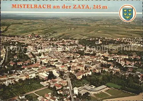 Mistelbach Niederoesterreich an der Zaya Fliegeraufnahme Kat. Mistelbach