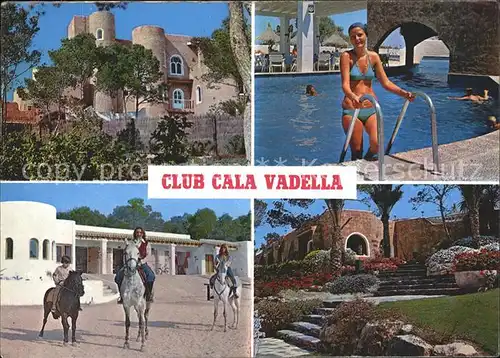 Ibiza Islas Baleares Robinson Club Cala Vadella Swimmingpool Reiten Park Kat. Ibiza