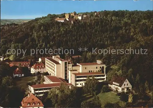 Bad Neustadt Kuranstalt Fraenkische Saale mit Salzburg Fliegeraufnahme Kat. Bad Neustadt a.d.Saale