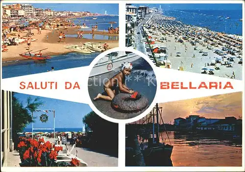 Bellaria Strand Promenade Hafen Kat. Rimini