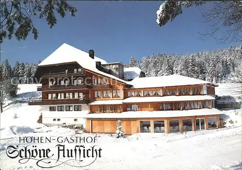 Hornberg Schwarzwald Hoehen Gasthof Schoene Aussicht Kat. Hornberg