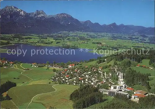 Hopfen See mit Rossberg Aggenstein und Breitenberg Kat. Fuessen