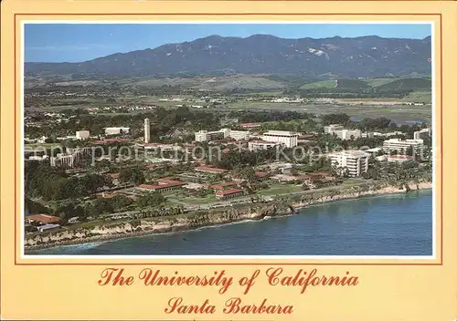 Santa Barbara California University of California aerial view Kat. Santa Barbara