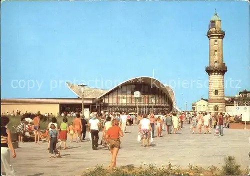 Warnemuende Ostseebad Konsum Gaststaette Teepott Leuchtturm Kat. Rostock