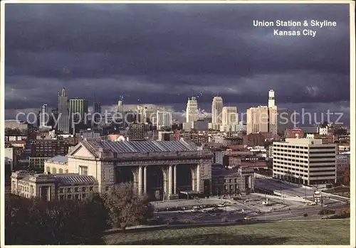 Kansas City Kansas Union Station and Skyline Kat. Kansas City