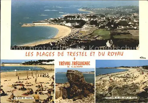 Trevou Treguignec Plages de Trestel et du Royau vue panoramique Kat. Trevou Treguignec
