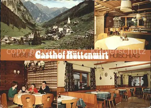 Huettschlag Gasthof Huettenwirt Alpenpanorama Kat. Huettschlag