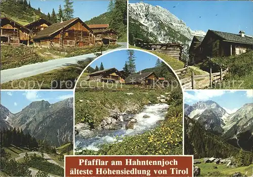 Pfafflar am Hahntennjoch aelteste Hoehensiedlung von Tirol Kat. Pfafflar