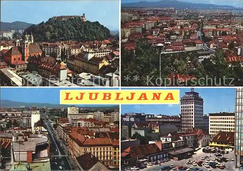Ljubljana Teilansichten Burg Kat. Ljubljana