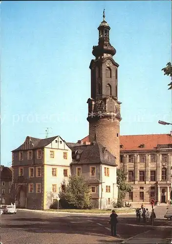Weimar Thueringen Schlossturm mit Bastille Kat. Weimar