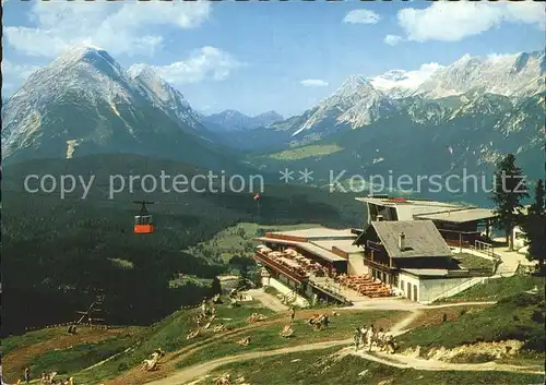 Seefeld Tirol Rosshuette Bergbahn Hohe Munde Zugspitze Wettersteingebirge Kat. Seefeld in Tirol