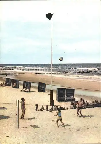Ustronie Morskie Plaza Strand Beach Volleyball Kat. Henkenhagen Pommern