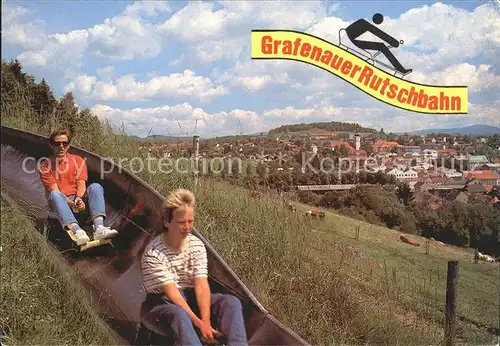 Grafenau Niederbayern Grafenauer Rutschbahn Bayerischer Wald Kat. Grafenau