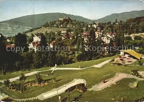 Badenweiler Thermalkurort Schwarzwald Minigolfplatz Kat. Badenweiler