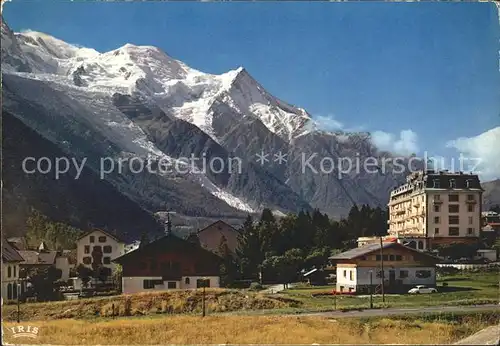 Chamonix Aiguille du Gouter Mont Blanc Aiguille du Midi Glacier des Bossons Kat. Chamonix Mont Blanc