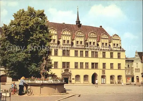 Naumburg Saale Rathaus Wilhelm Pieck Platz Kat. Naumburg