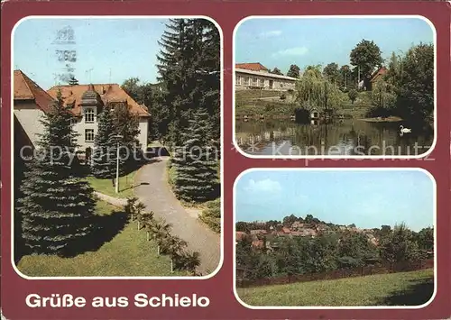 Schielo Harz Kliniksanatorium Klubgaststaette Schwanenteich Teilansicht Kat. Schielo