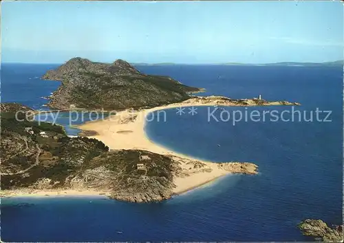 Vigo Vista aerea Islas Cies Kat. Vigo