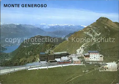Monte Generoso Bergbahn Bergrestaurant Alpenpanorama Kat. Monte Generoso