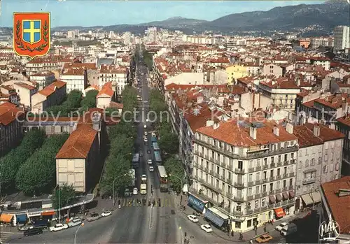 Toulon Var Vue aerienne Centre Boulevard de Strasbourg Kat. Toulon