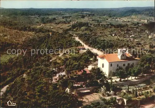 Cotignac Pelerinage Historique de France Notre Dame de Graces vue aerienne Kat. Cotignac