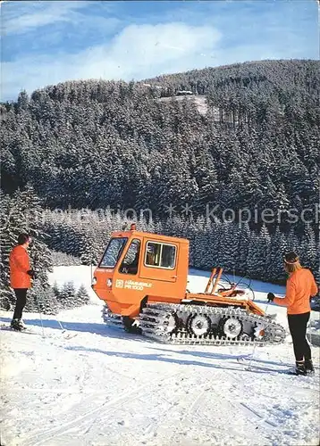 Doebra Oberfranken Doebraberg Schneeraupe Kat. Schwarzenbach a.Wald