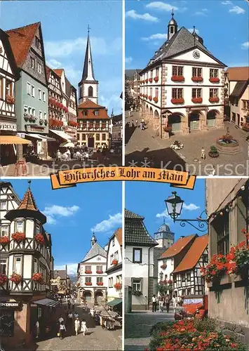 Lohr Main Altstadt Fachwerk Kat. Lohr a.Main