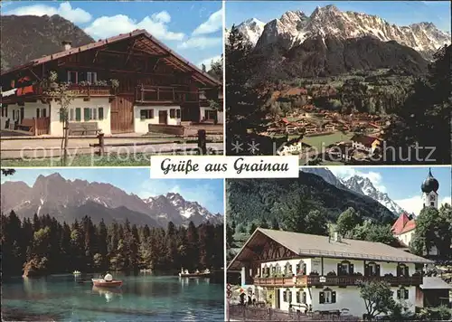 Grainau Zugspitze und Badersee Kat. Grainau