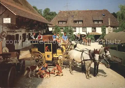 Eigeltingen Hotel Restaurant Cafe Zur Lochmuehle Postkutsche Kat. Eigeltingen