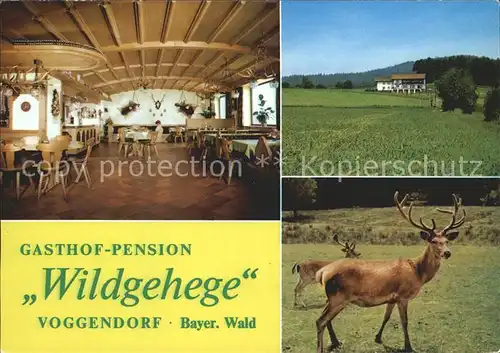 Voggendorf Feuchtwangen Gasthaus Pension Wildgehege Kat. Bechhofen