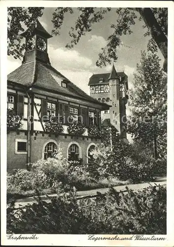 Grafenwoehr Lagerwacht und Wasserturm Kat. Grafenwoehr