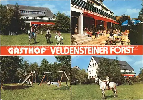 Bernheck Gasthaus Veldensteiner Forst Pferde Kat. Plech