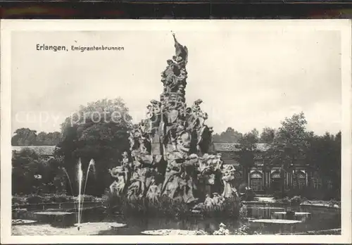 Erlangen Emigrantenbrunnen Kat. Erlangen