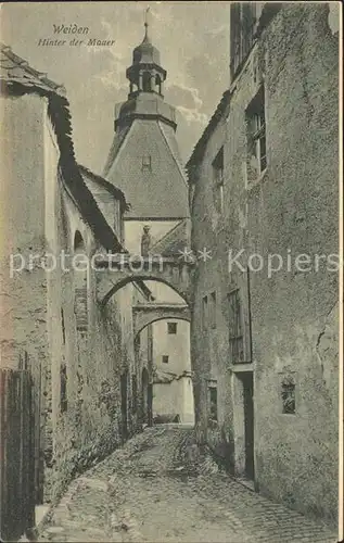 Weiden Oberpfalz Hinter der Mauer Gasse Kat. Weiden i.d.OPf.