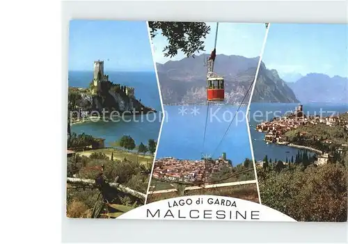 Malcesine Lago di Garda Seilbahn Kat. Malcesine