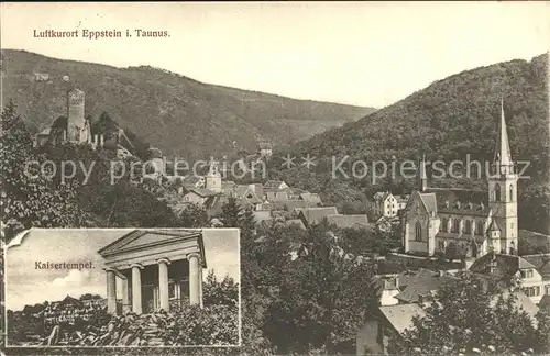 Eppstein Taunus Ortsansicht Kirche Kaisertempel Kat. Eppstein