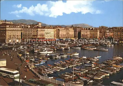 Marseille Vieux Port et le Quai des Belges Kat. Marseille