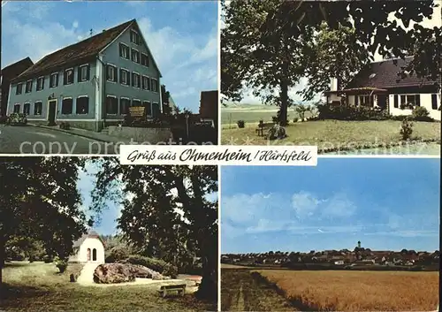 Ohmenheim Landgasthof Zur Kanne Ortsansicht Kat. Neresheim