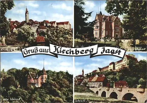 Kirchberg Jagst Stadtansicht Villa Schoeneck Schloss Kat. Kirchberg an der Jagst