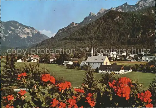 Bayerisch Gmain mit Untersberg und Lattengebirge Kat. Bayerisch Gmain