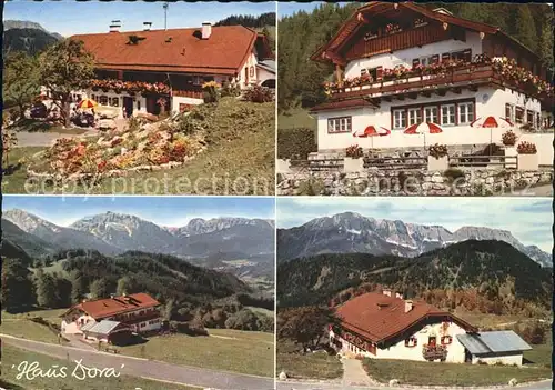Oberau Berchtesgaden Berggasthof Pension Haus Dora Kat. Berchtesgaden