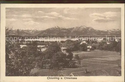 Chieming Chiemsee Panorama Kat. Chieming