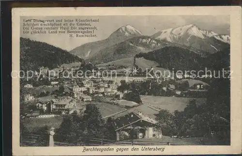 Berchtesgaden mit Untersberg Kat. Berchtesgaden