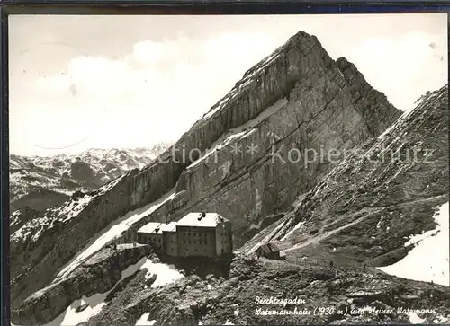 Berchtesgaden Watzmannhaus und Kl Watzmann Kat. Berchtesgaden